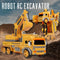 RC Transforming Excavator, Remote Control with Device and Bracelet Watch